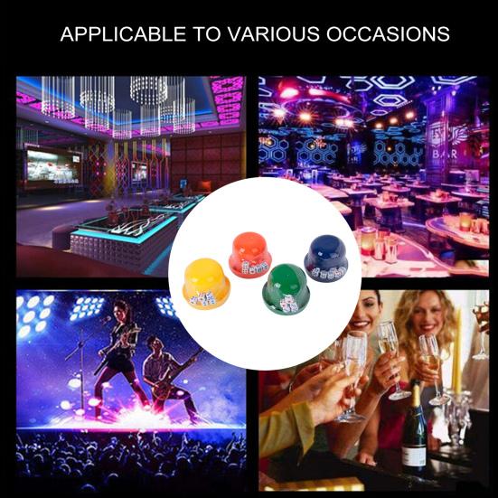 1 Set Dice Cup with 5 Dot Dice Heavy Duty Manual Shaker Cup Bar Party KTV Gambling Drinking Board Game Casino Equipment