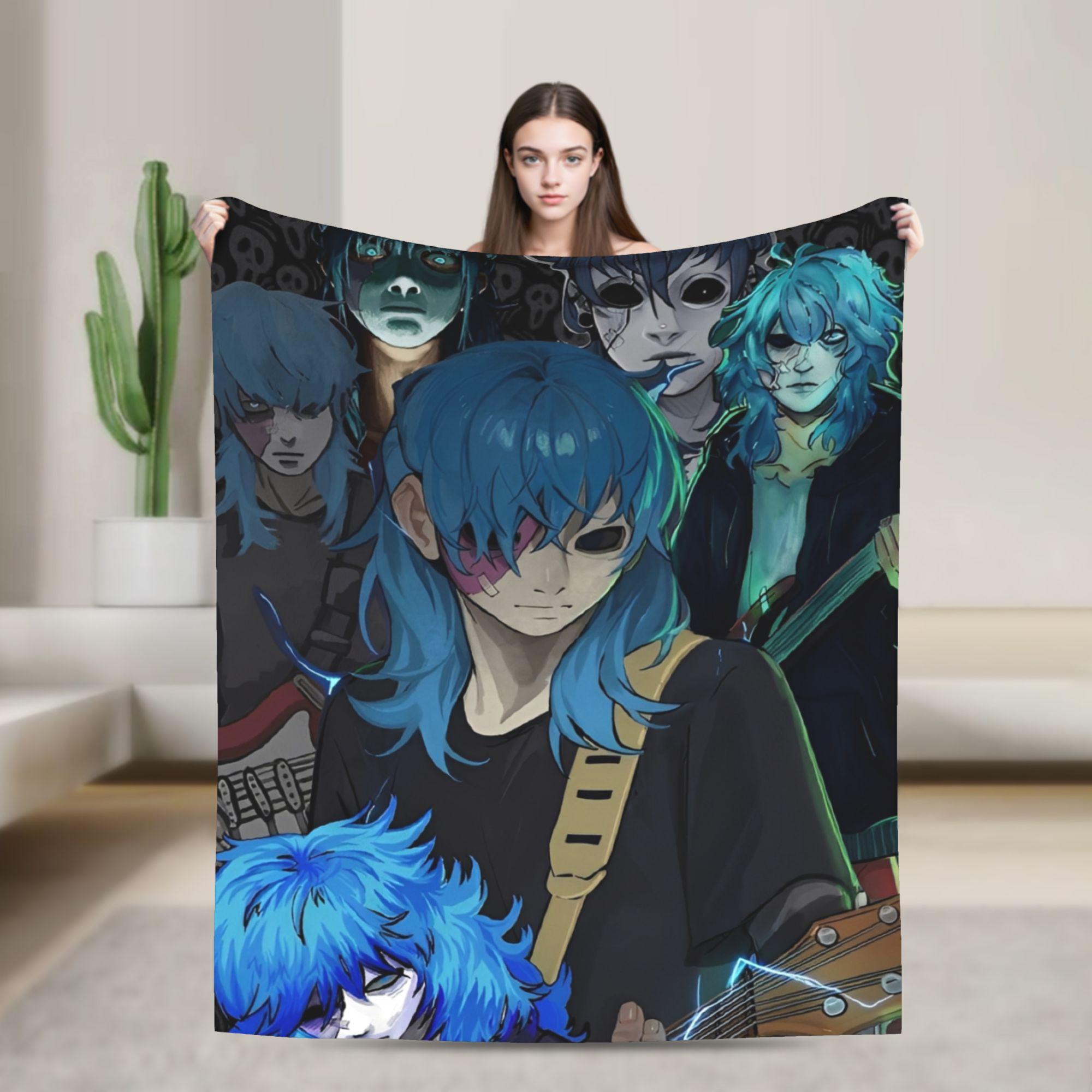 

Sally Face Sal Fisher SF Fashion Blankets Coral Fleece Plush All Season Game Gothic Portable Thin Throw Fashion Blanket for Bedding 75x90cm