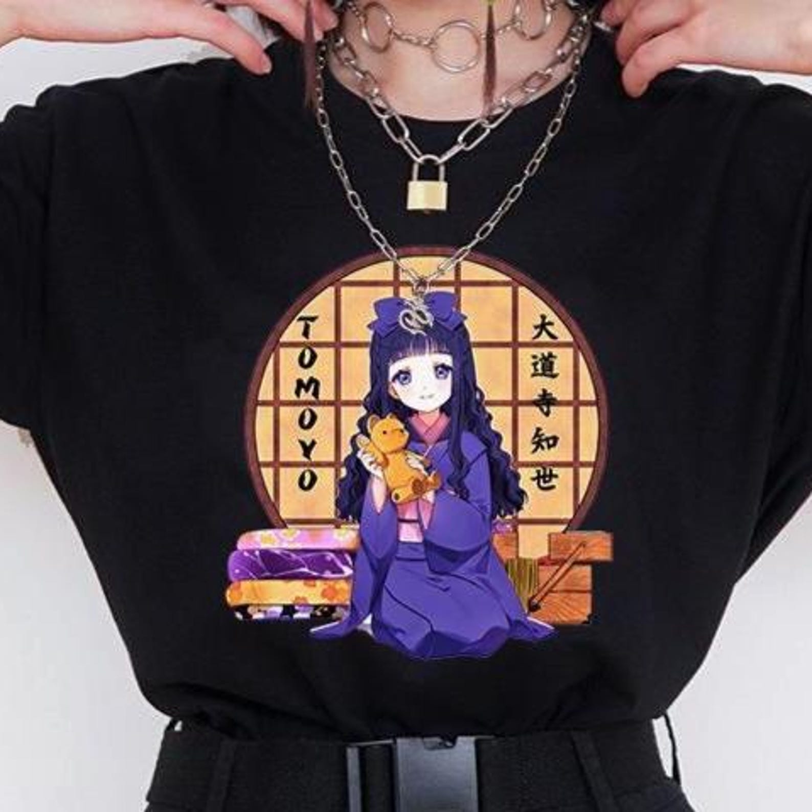 Tomoyo Cardcaptor Sakura Shirt – Anime Cosplay Tee,Cardcaptor Tshirt S