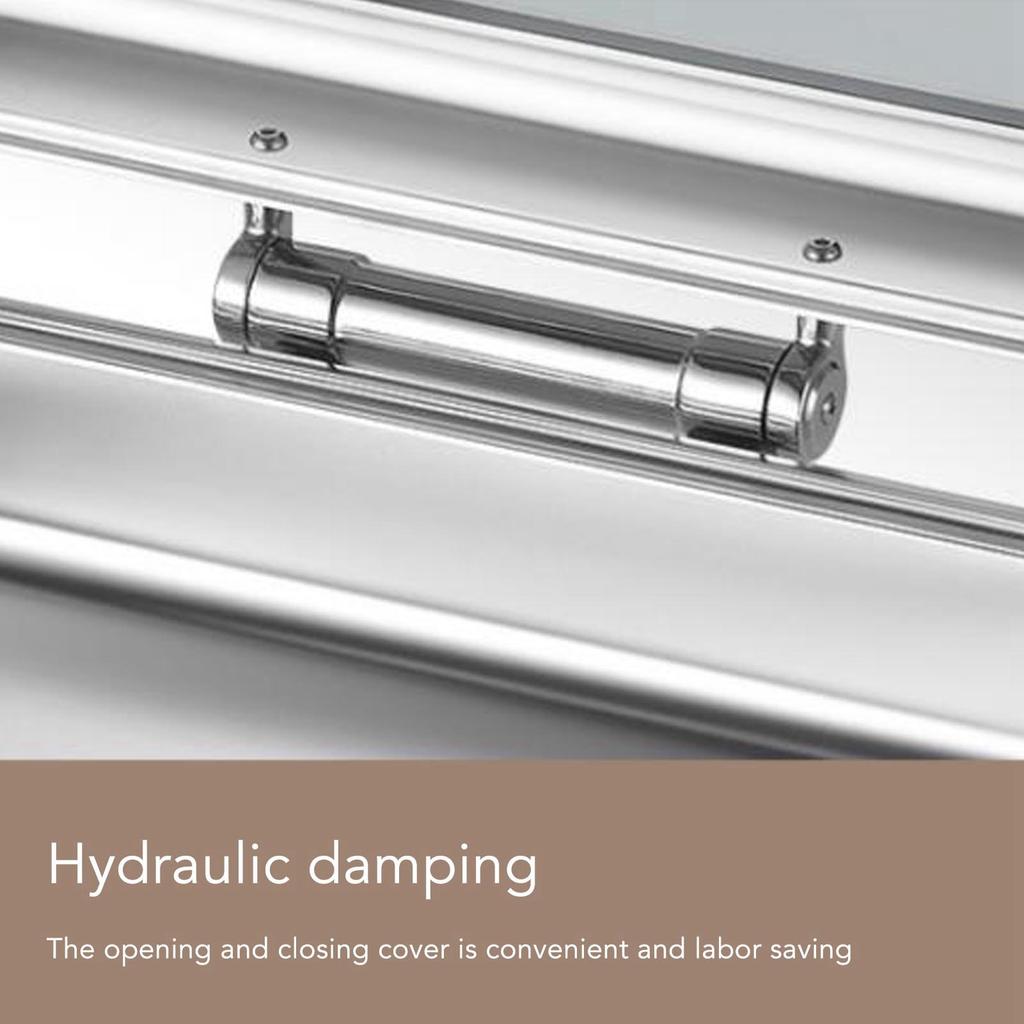 Chafing Dish Buffet Set 9L Stainless Steel Rectangle Alcohol Heated Catering Food Warmer with Food