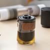 Teaset Teapot Traveller Teaware Ceramic Portable  Sets with Carring Cases  with Small Glass Filter Flower Set