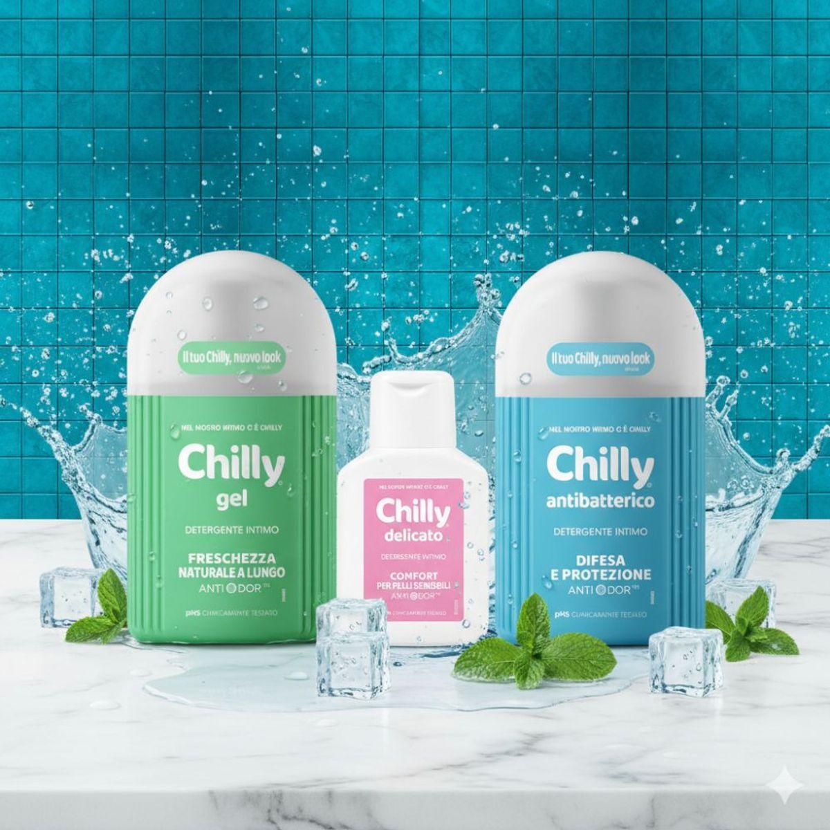 Triple Clean (1 Chili Fresh Gel Type 200ml + 1 Protect Gel Type 200ml + 1 Delicato Gel Type 50ml)