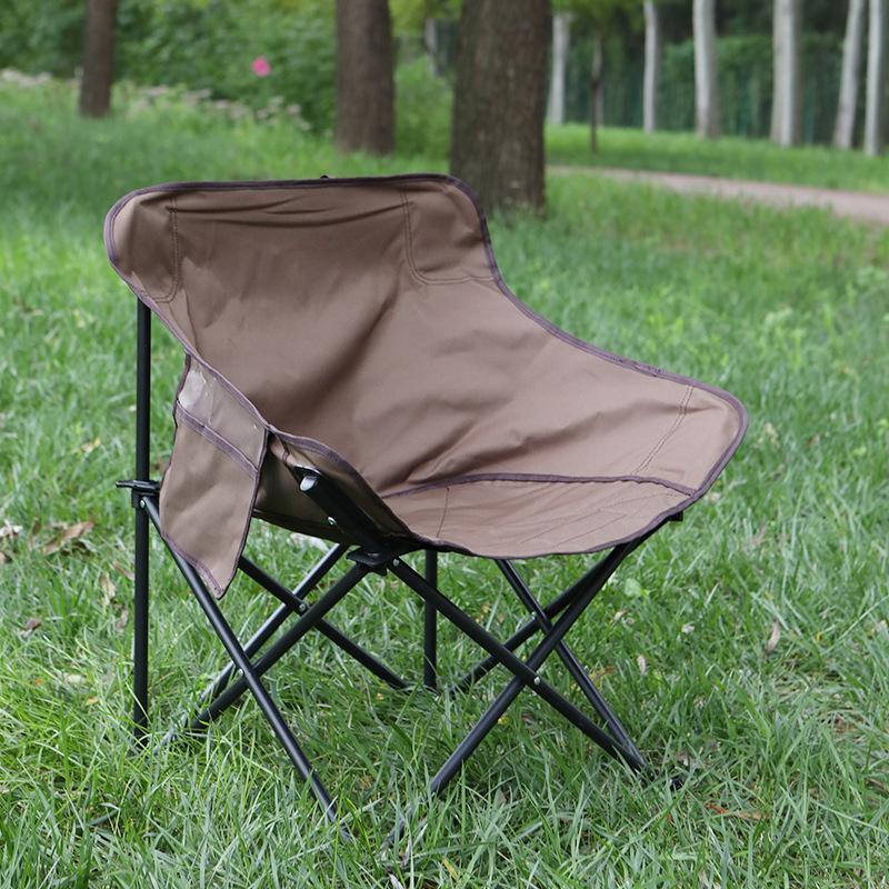 Portable Moon Chair: Outdoor Folding Recliner for Camping, Fishing, and Beach