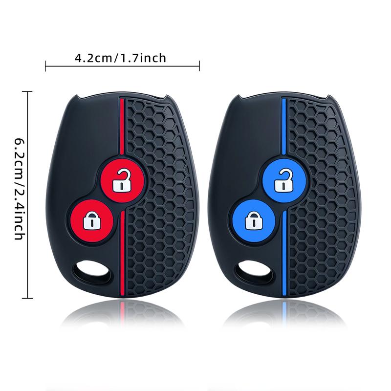 Precise Fit Silicone Key Case With Keychain, Honeycomb Cover For Renault Megane Modus Duster Fluence Clio Dacia Sandero Key Fob