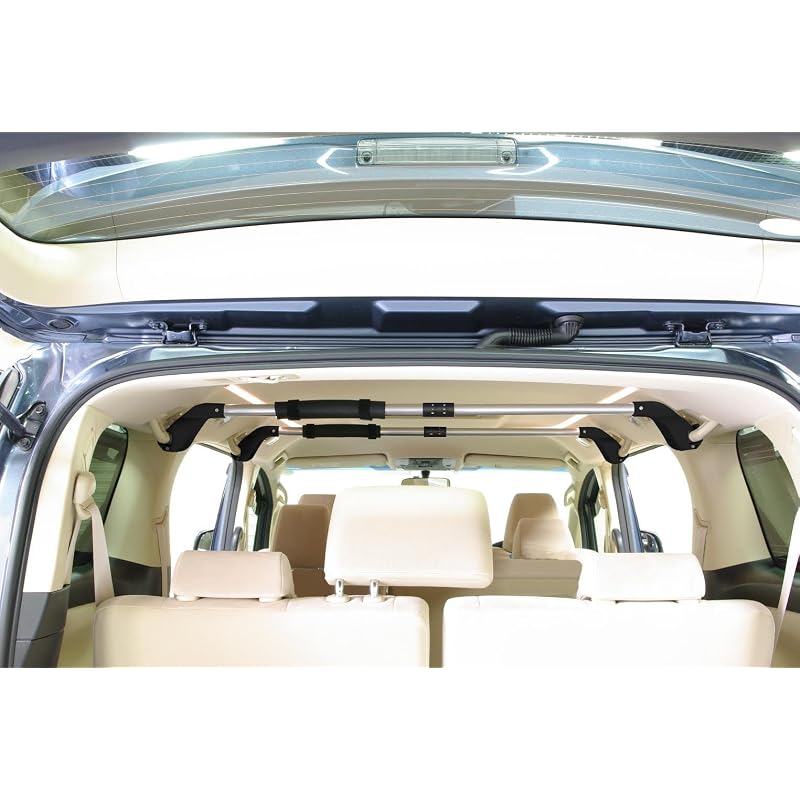Terzo (by PIAA) In-Car Carrier Bar, 1pc, Smart Bar Basic Type, Black X Silver, Handgrip Mount Type, EA600HG