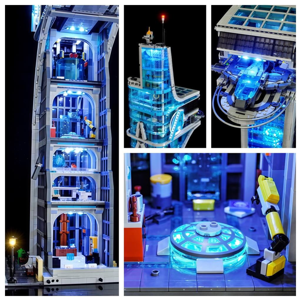 Decorative LED Lighting (No Model) For LEGO 76269 Marvel Avengers Tower Light Up your Building Blocks With Battery box