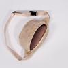Unisex Fuzzy Crossbody Bag Zipper Closure Solid Shoulder Bag Multifunctional Soft Foldable Lightweight Autumn Winter Daily Bag