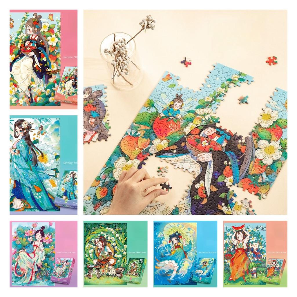 High-difficulty Chinese Puzzle With 500 Pieces For Stress Relief And Gift-giving