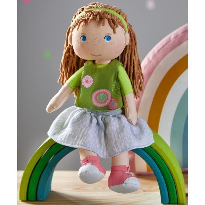 Poupée En Peluche - Haba - Hedda Junior - 30 Cm - Vert - Coton/Polyester