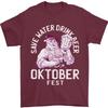 Oktoberfest Drink Beer Save Water Unisex T-shirt 100% Cotton