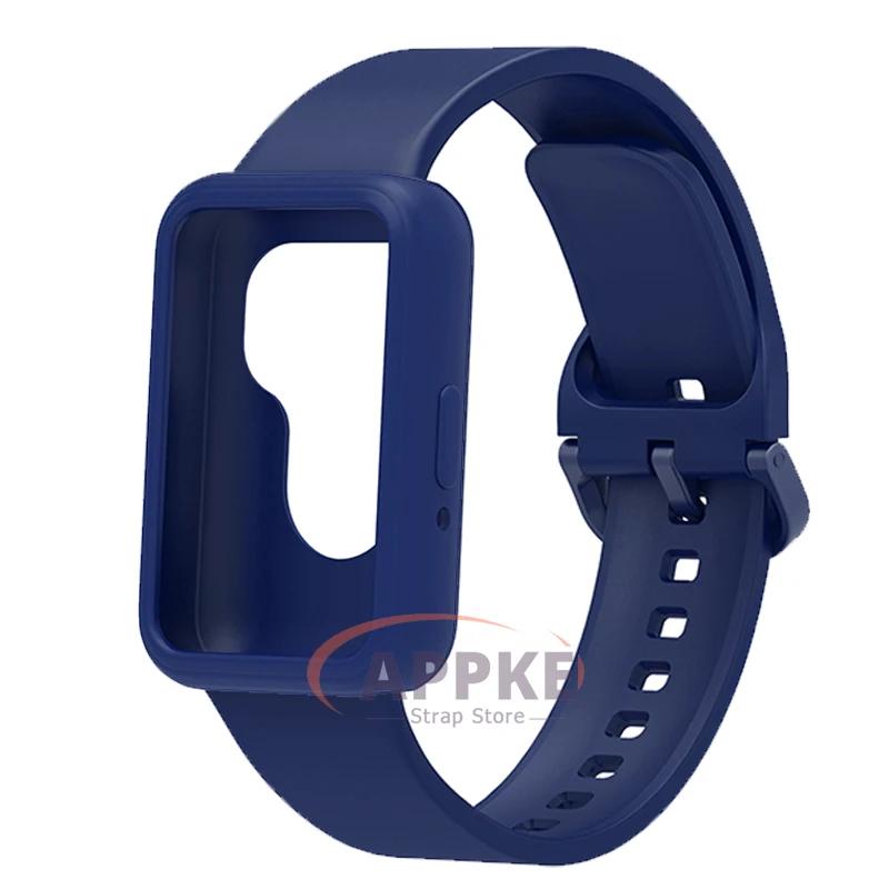 Case+Band for Samsung Galaxy Fit 3 Protective Soft TPU Cover+Bracelet for Galaxy Fit 3 Bumper Sports Strap Watch Accessories