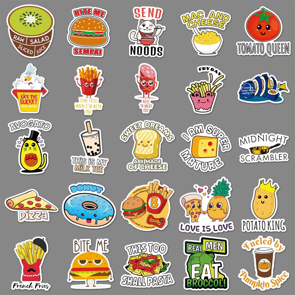 50 Vine-tied Notebooks, Personalized Fashion Hand Account Stickers, Suitcase, Scooter, Car Refrigerator Decoration Stickers