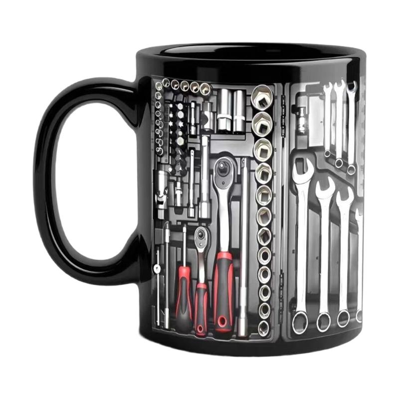 3D Toolbox Design Ceramic Coffee Mug For Mechanic Dishwasher And Microwave Safe Perfect For Daily Use