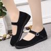 Cloth shoes single shoes soft sole low heel flats black square dancing shoes etiquette shoes mother shoes