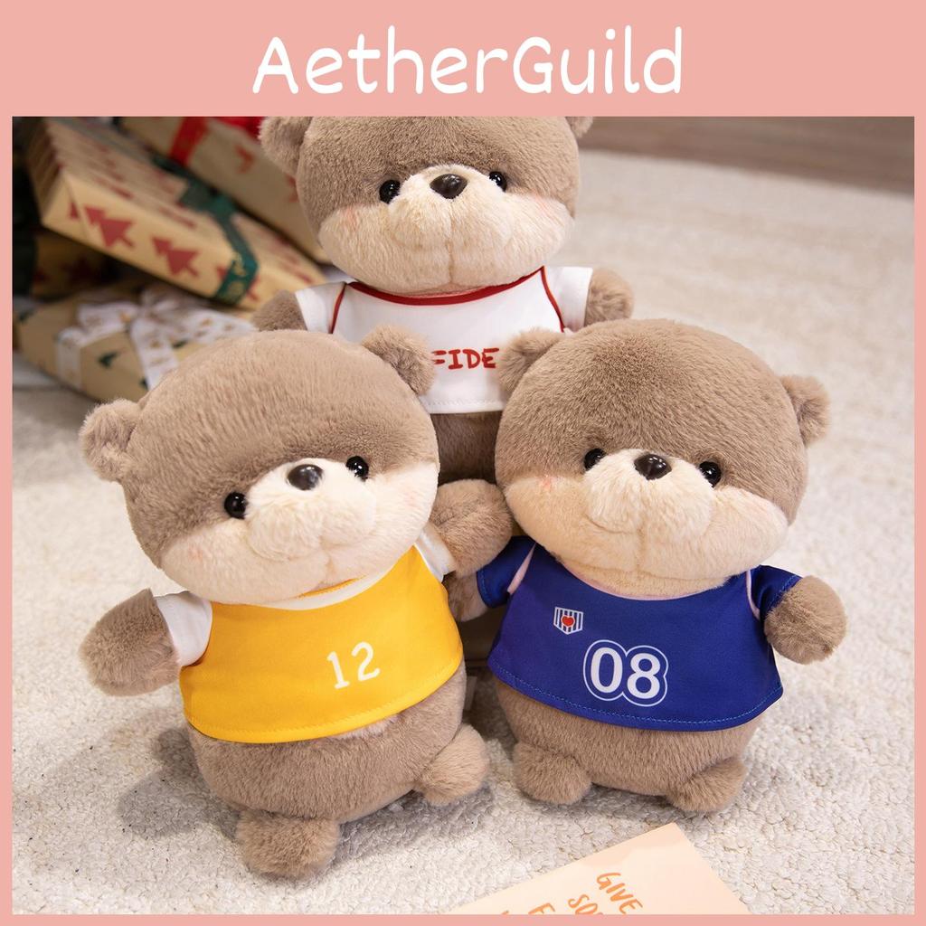 Otter Plush Toy Cartoon Stuffed Doll Decoration For Office Bedroom Gift And