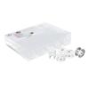 25pcs Sewing Machine Bobbins Plastic Transparent Simple Embroidery Bobbins with Storage Box for Home