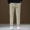 Mens Pants Cotton Casual  Stretch Male Trousers Man Long Straight High Quality Plus Size Pant Suit
