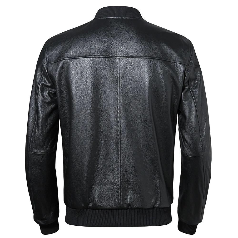 Chinese Size Genuine Leather Jacket Men Real Leather Jacket 100% Cowhide Slim Fit  Male Coat Skin Clothing Spring Autumn