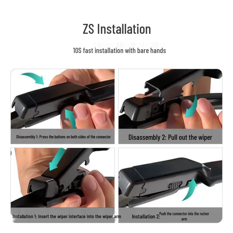 Beijing BJ60 BAIC Auto Special Rubber Wiper Strips Set: Front & Rear Accessories