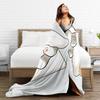 Mofusand Super Warm Blanket  Kids Adult Plush Throw Blanket Funny Outdoor Flannel Bedspread Sofa Bed Cover