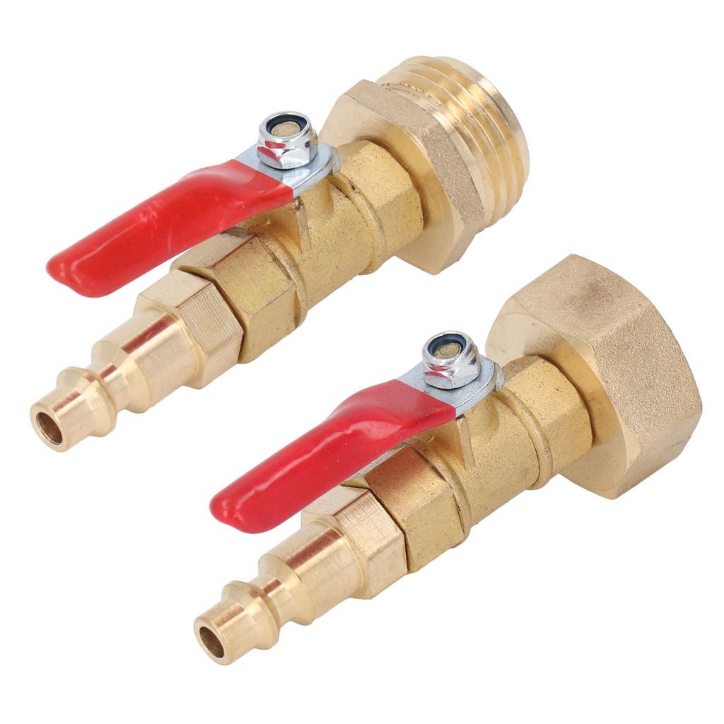 Winterize Blowout Fitting Winterizing Quick Adapter 1/4in Male Quick Connector Antiaging 3/4in Male GHT Thread for RV Yachts