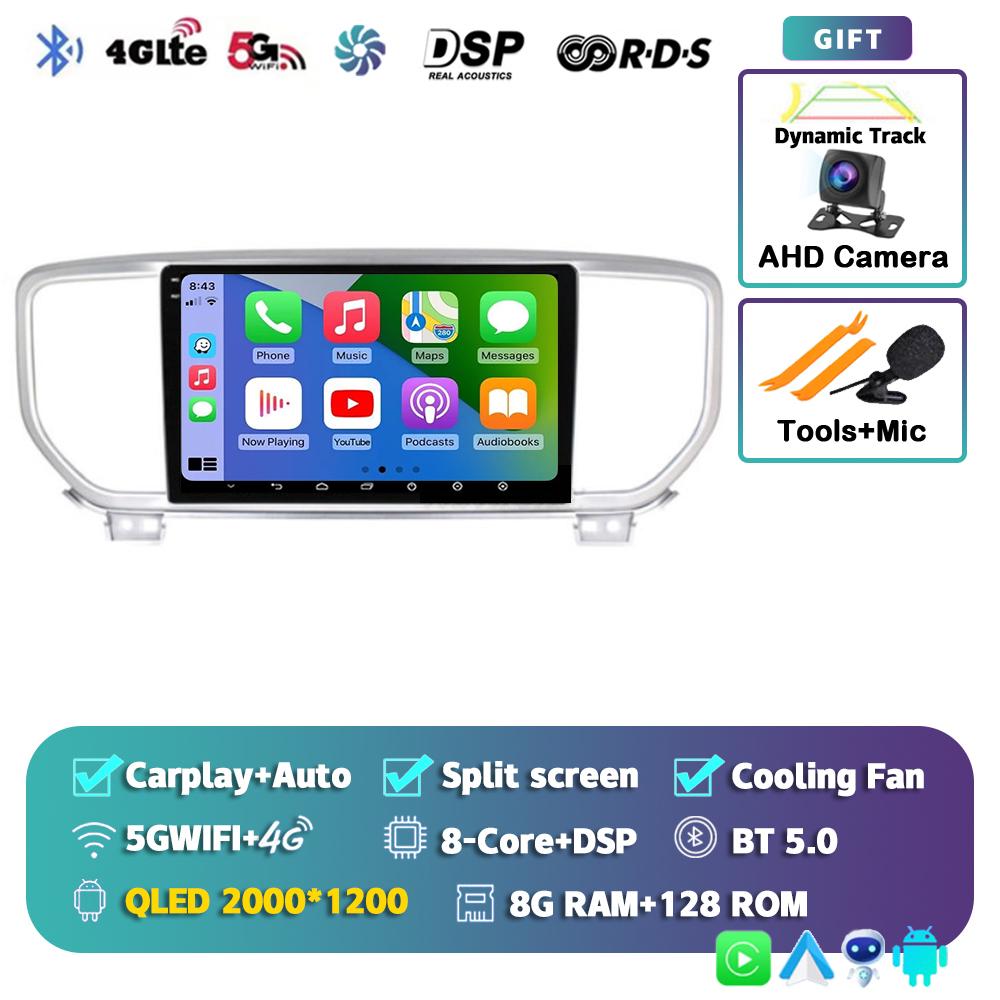 Android 14 Carplay Auto Car Radio For Kia Sportage 4 QL 2018 2019-2022 Multimedia Video Player Navigation GPS 2din DVD 4G Stereo