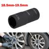 1/2pcs Double Ended Damaged Wheel Nut Cap Removal Impact Socket Tool Tire Sleeve Tool 18.5mm & 19.5mm For Ford