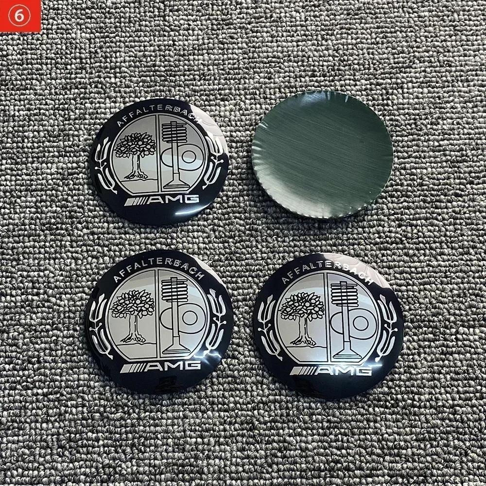 Pro Mercedes Benz 4ks 3D 56mm 65mm 75mm Pro Mercedes Benz Znak auta Krytky středů kol Odznaky kryty nálepka Obtisky Styling a