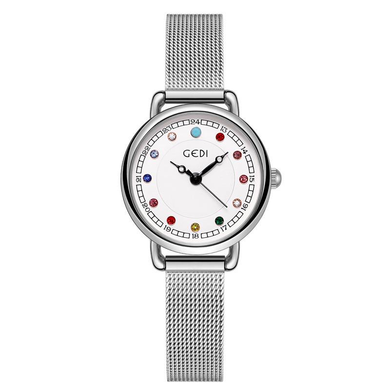 Gadi Birthstone Ladies Watch With Waterproof Quartz Movement For Elegant Women