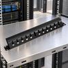Cable Management Rack with Mounting Screws and Cage Nuts EIA/ECA310E Compliant ColdRolled Steel