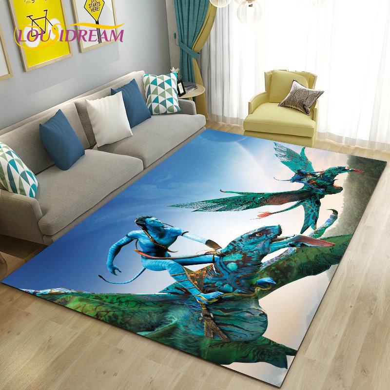 Tappeto Stampato HD del Film Avatar Grande, Tappeto per Soggiorno Camera da Letto Divano Zerbino Decorazione, Tappetino Antiscivolo per Giochi Bambini