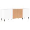 vidaXL Plattenschrank Hochglanz-Weiß 121x38x48 cm Holzwerkstoff