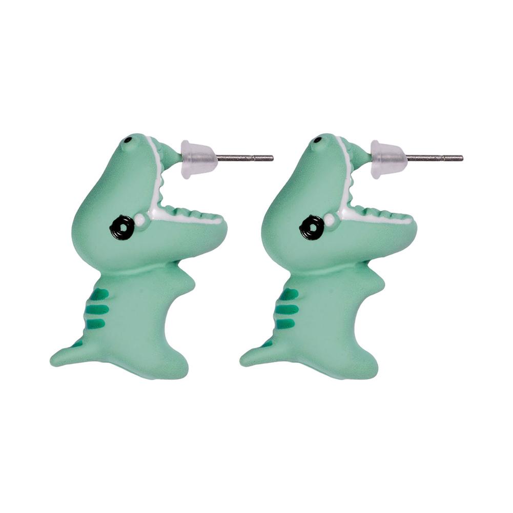 1 Pair Of Resin Earrings Handmade Cute Animal Piercing Earrings Stud Earrings For Women Girls