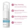 Eyelash Wash Cleanser Shampoo 50ml Eyelashes Eyebrow Foaming Cleanser for Extensions & Natural Lashes Safe Makeup & Mascara Remover