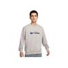 Dri-Fit Track Club Logo Crew Neck Running Long Sleeve Sweatshirt Men Sweatshirt Academy-Grey Blue-Void HV4880-009
