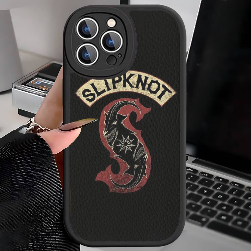 Slipknot Band Phone Cover For IPhone 16 15 14 13 12 11 Pro Max Plus Leather Soft Case