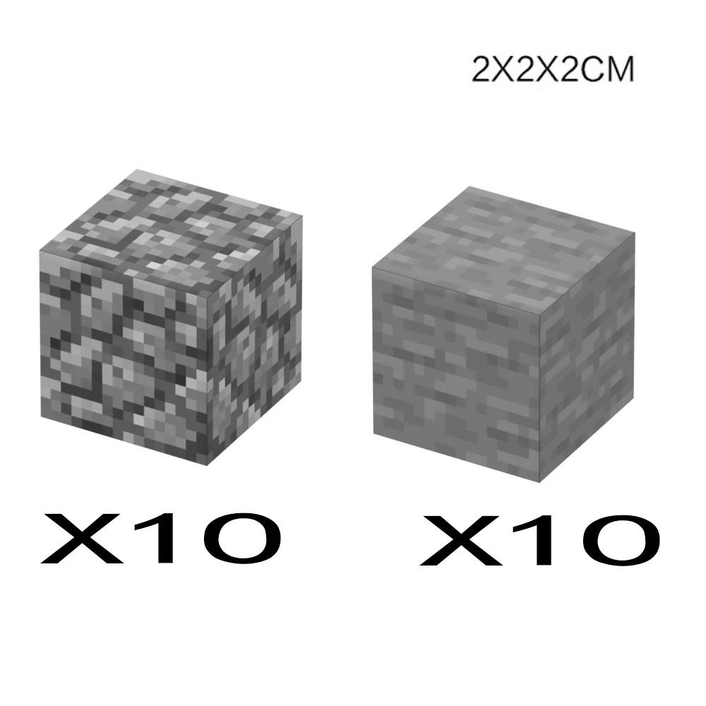 Animal Wheat Block Scene Building Mine World Magnetic Base Plate Magnetic Building Block Toys Children's Toys Gift DIY 2CM X045