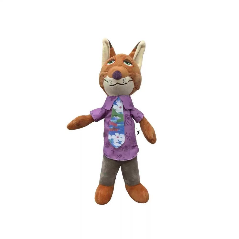 40Cm Kawaii  Zootopia Nick Wilde Judy Hopps Plush Doll Toy Anime New Sofa Room Decoration Children'S Birthday Gift