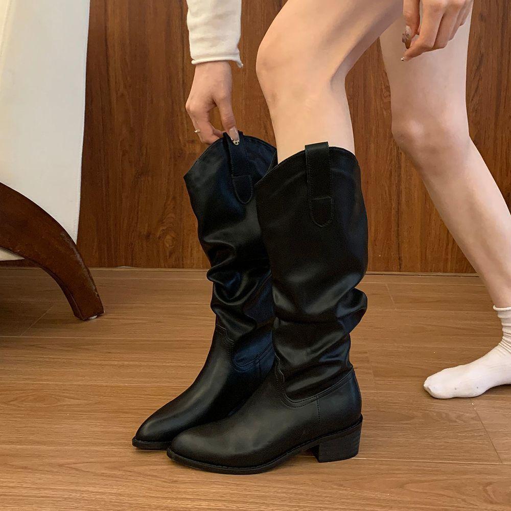 Martin Boots For Women With Pu Material And Slipresistant Sole For Fall Winter Fashion
