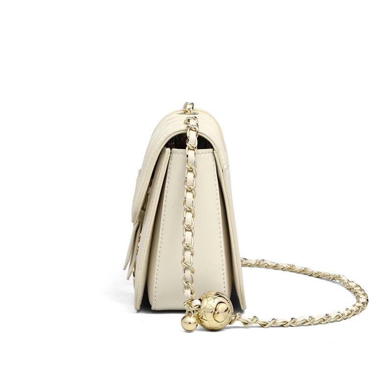 Women's Bag Cowhide Chain Bag Versatile Crossbody Bag Small Square Bag Birthday Gift for Girlfriend Wife Practical Bags