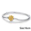 New Original Flower Pendant 925 Silver Rose Charm Fit Bracelet Diy For Women Elegant Bead Daily Wear Fine Gift