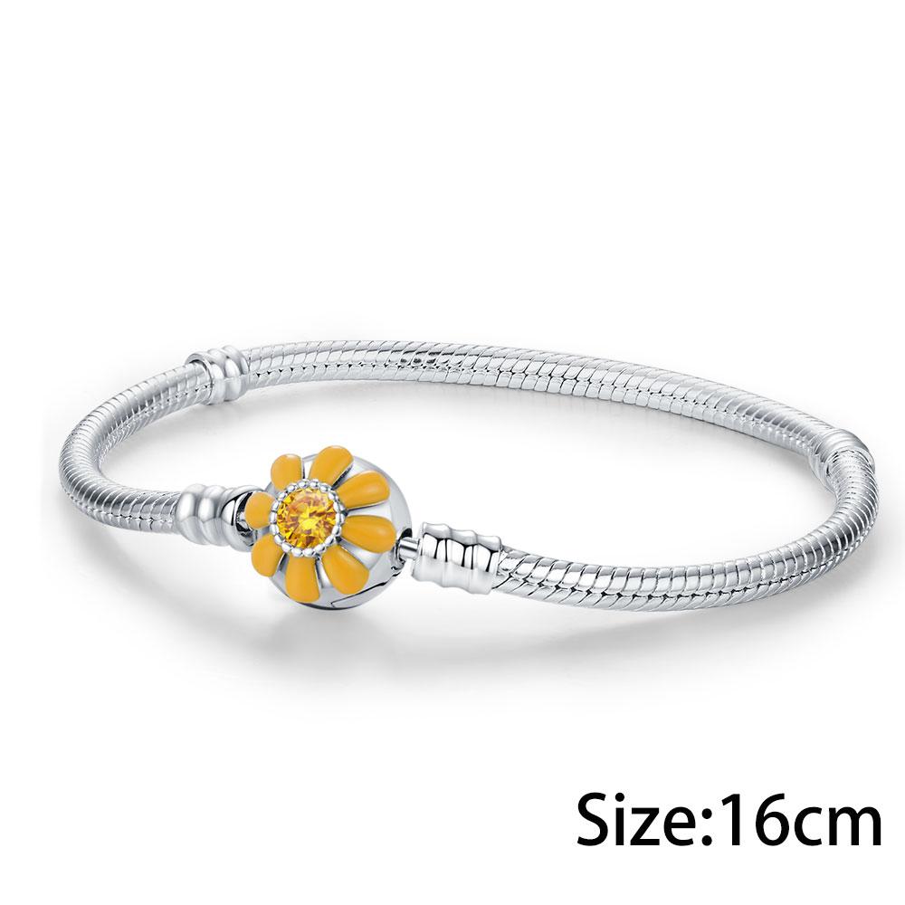 New Original Flower Pendant 925 Silver Rose Charm Fit Bracelet Diy For Women Elegant Bead Daily Wear Fine Gift