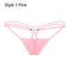 Fashion T-back Low Waist Briefs Women Erotic Lingerie Lace Flowers G-string Sexy Panties