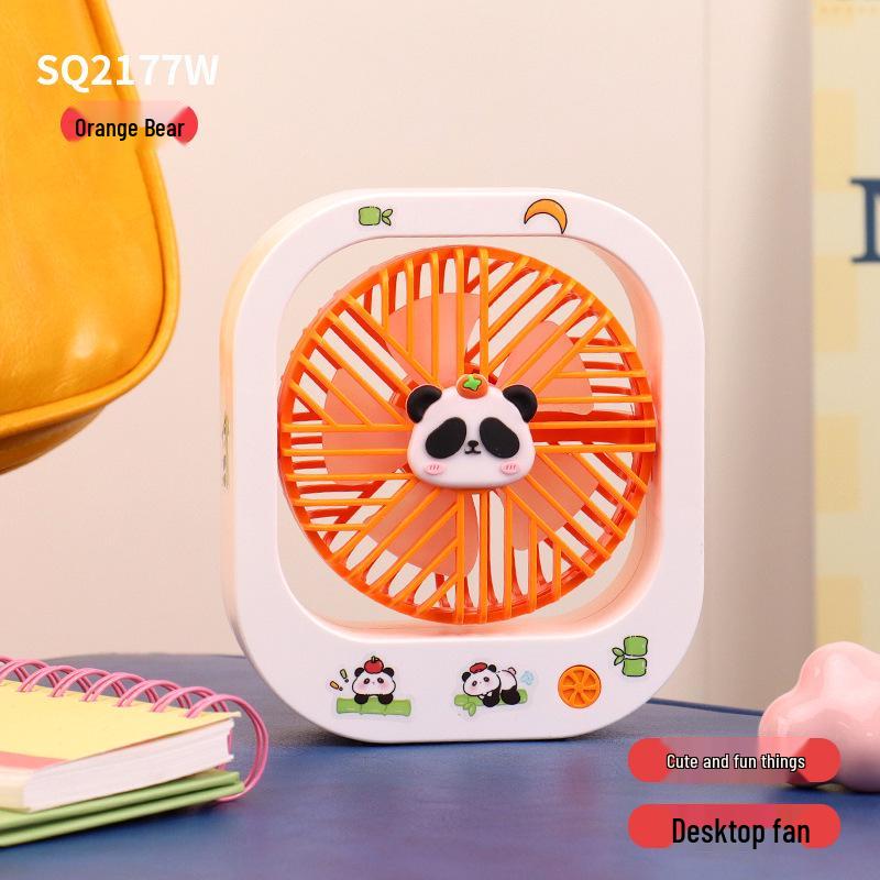 

2026 New Portable USB Rechargeable Cartoon Desktop Fan for Summer Office Use Custom/Wholesale/Cross-border