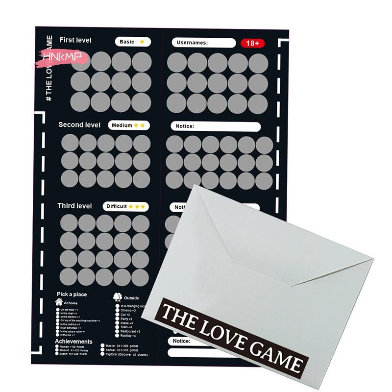 1Pc 100 Sex Position Game for Couples - Love Scratch Date Night Board Poster - Adult Game for Couples - Sex Toys