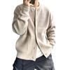 Loose Long Sleeve Cardigan Solid Color Warm Coat Jacket Men Knitted Sweater  Spring Autumn