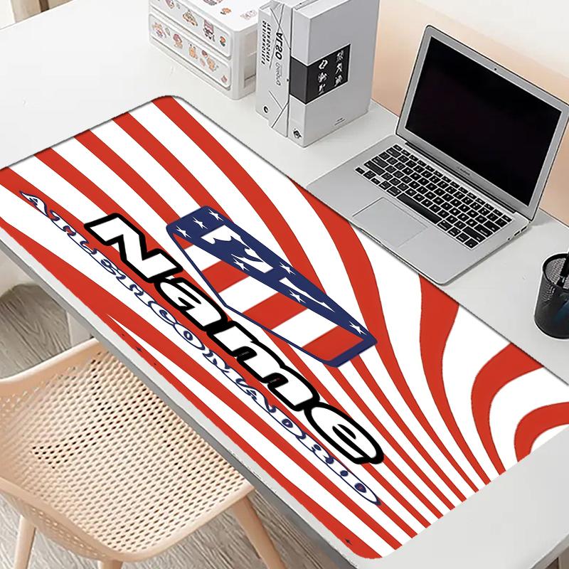 Custom Name Personalized football team Pattern Mousepad, Laptop PC Desk Mat, Decorative Desk Mat for Home Keyboard Pad Gift