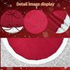 Holidays Knitted Tree Skirt Soft Fabric Round Christmas Tree Base Cover Decoration Handwoven Trees Carpet for Home