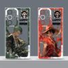 Anime Luffy Zoro Clear Phone Cover Case for Samsung Galaxy S24 S23 Ultra S22 FE Note 20 Ultra 10 S25 Edge S20 Plus S21