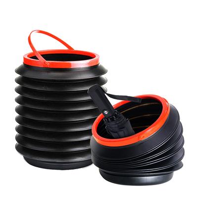 Car Trash Can Foldable and Retractable 4L Bucket Multi-functional Creative Storage Bucket Car Storage Box